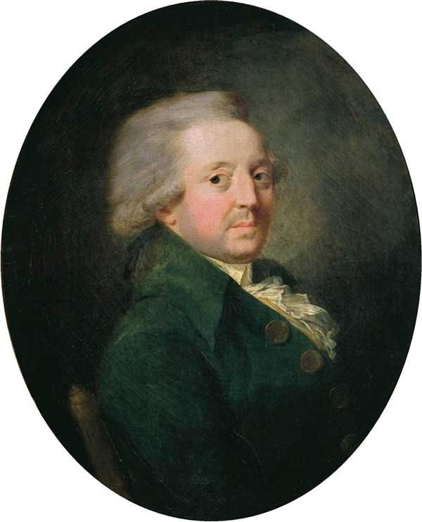 Oljemålning föreställande Nicolas de Condorcet